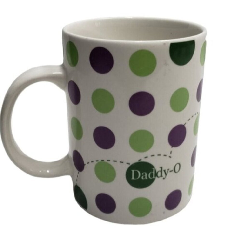 Starbucks 2004 Golf Daddy O Fore Birdie Mug Polka Dot 16 Ounce Father's Day